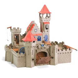 Lot Playmobil Château Fort Chevaliers, Moyen-Âge, Avec Dragon Et Personnages
