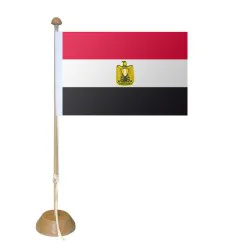 Drapeau Egypte sur socle