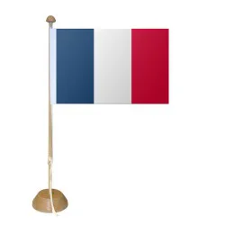 Drapeau France sur socle