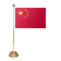 Drapeau Chine sur socle