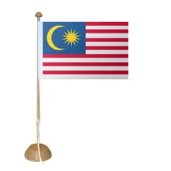Drapeau Malaisie sur socle