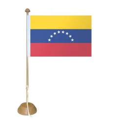 Drapeau Venezuala sur socle