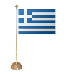 Drapeau Grèce sur socle