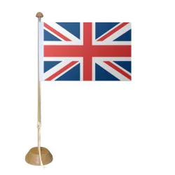 Drapeau Royaume-Uni sur socle
