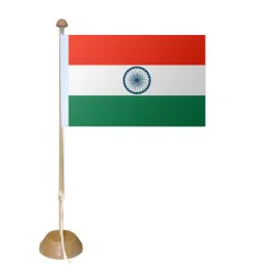 Drapeau Inde sur socle