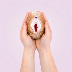 Modèle anatomique Vagin + Vulve en peluche petit