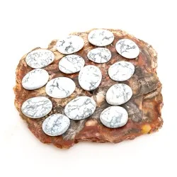 Galet Howlite blanche qualité Extra