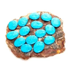 Galet turquoise...