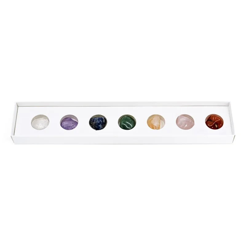 Coffret pierres roulées 7 chakras