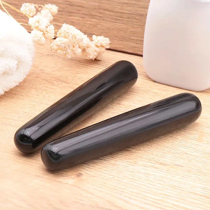 Bâton de Yoni massage Obsidienne noire qualité A