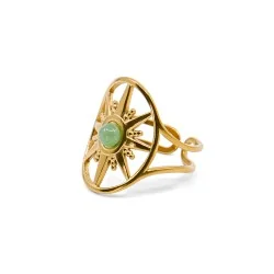 Bague dorée Nova Aventurine...