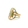 Bague dorée Nova Aventurine verte A taille unique