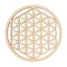Fleur de vie - Pleine découpée en bois - 100 mm - Modèle 10