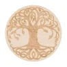 Arbre de vie - Gravée en bois - 100 mm - Modèle 01