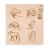 Puzzle éducatif en bois - Les stades de développement des vertébrés