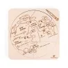 Puzzle éducatif en bois - La croûte et la surface de la Lune