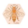 Puzzle éducatif en bois - L'anatomie de l'abeille
