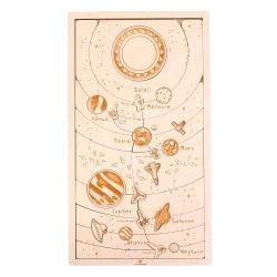 Puzzle éducatif en bois -...