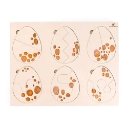 Puzzle éducatif en bois -...