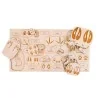 Puzzle éducatif en bois - les empreintes des animaux