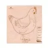 Puzzle éducatif en bois - Les stades de développement de la poule