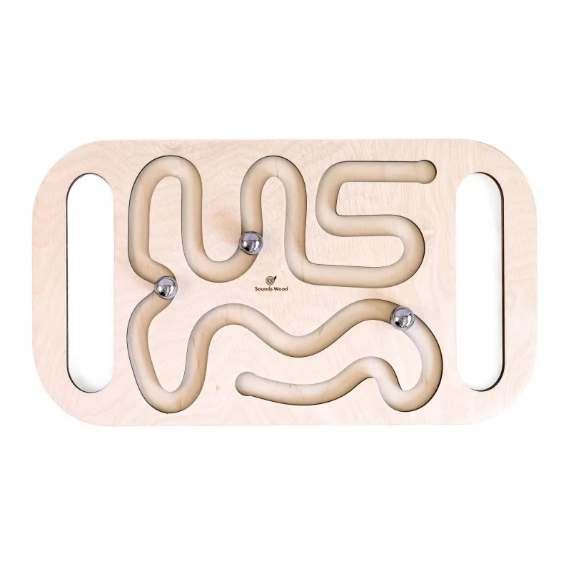 Puzzle éducatif en bois - 3 labyrinthes aux motifs inspirés de la nature