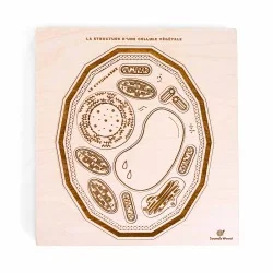 Puzzle éducatif en bois -...