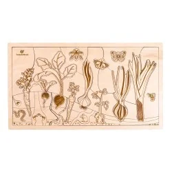 Puzzle éducatif en bois -...