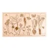 Puzzle éducatif en bois - Les légumes et insectes du jardin
