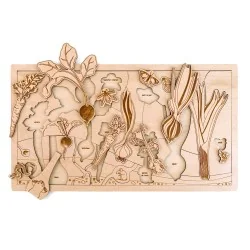 Puzzle éducatif en bois -...