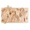 Puzzle éducatif en bois - Les légumes et insectes du jardin