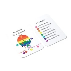 carte avec la peluche de la diversité illustrée