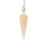 Pendule divinatoire facetté en Calcite orange qualité A