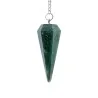 Pendule divinatoire facetté en Aventurine qualité A