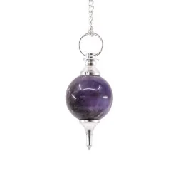 Pendule divinatoire séphoroton en Améthyste