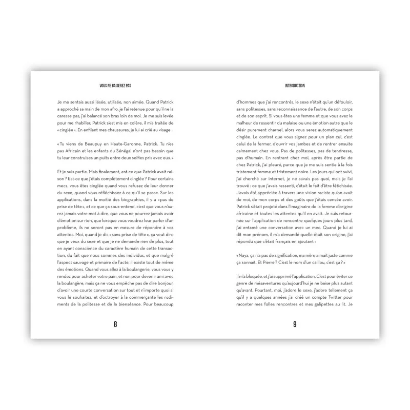 Livre Vous ne baiserez pas Livre Vous ne baiserez pas
