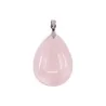 Pendentif goutte en quartz rose qualité extra Pendentif goutte en quartz rose qualité extra