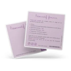 fiche explicative préservatif féminin