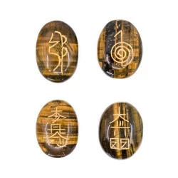 Reiki Set de 4 pierres Oeil...